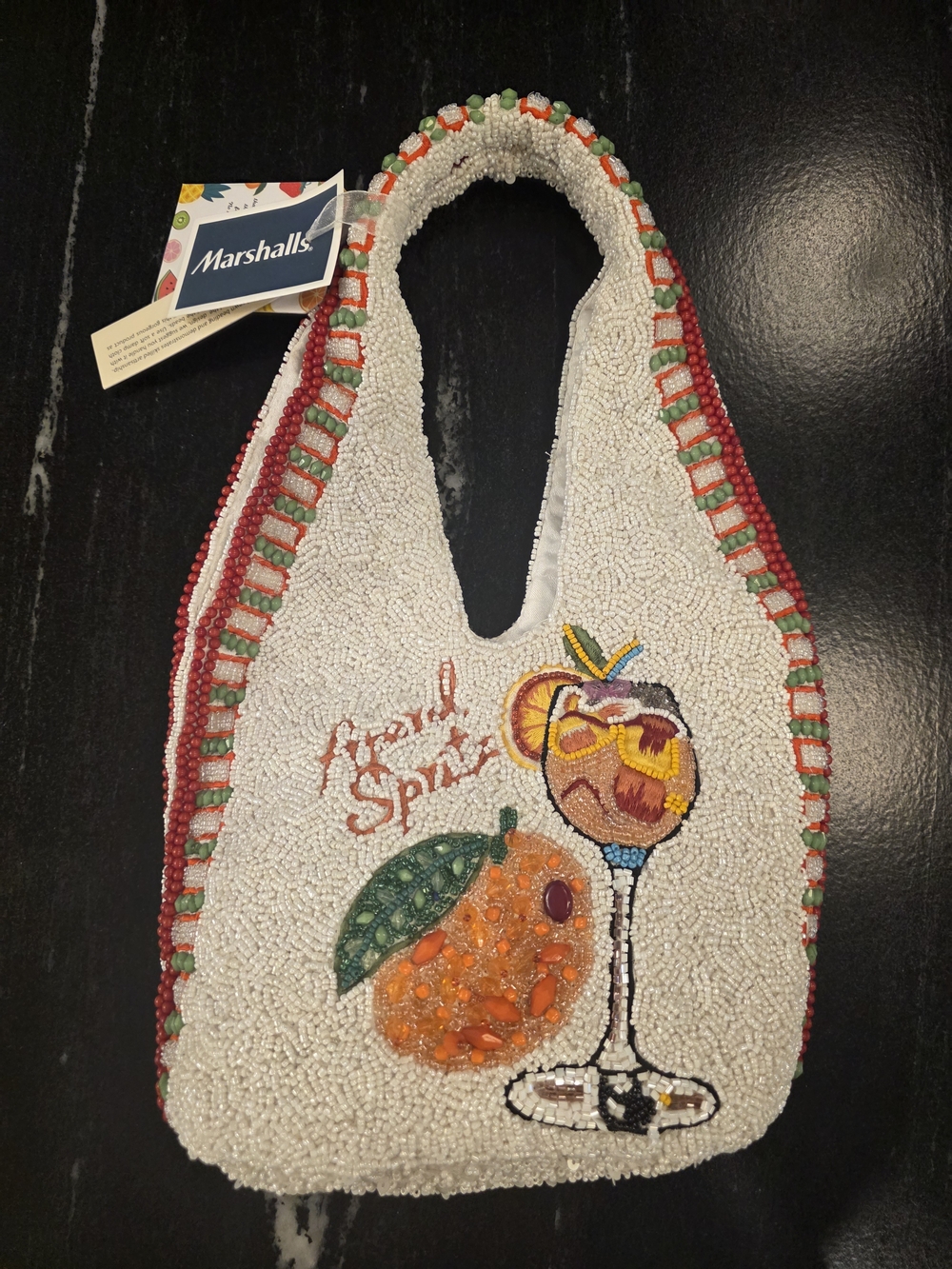 Marshalls Beaded Aperol Spritz Purse